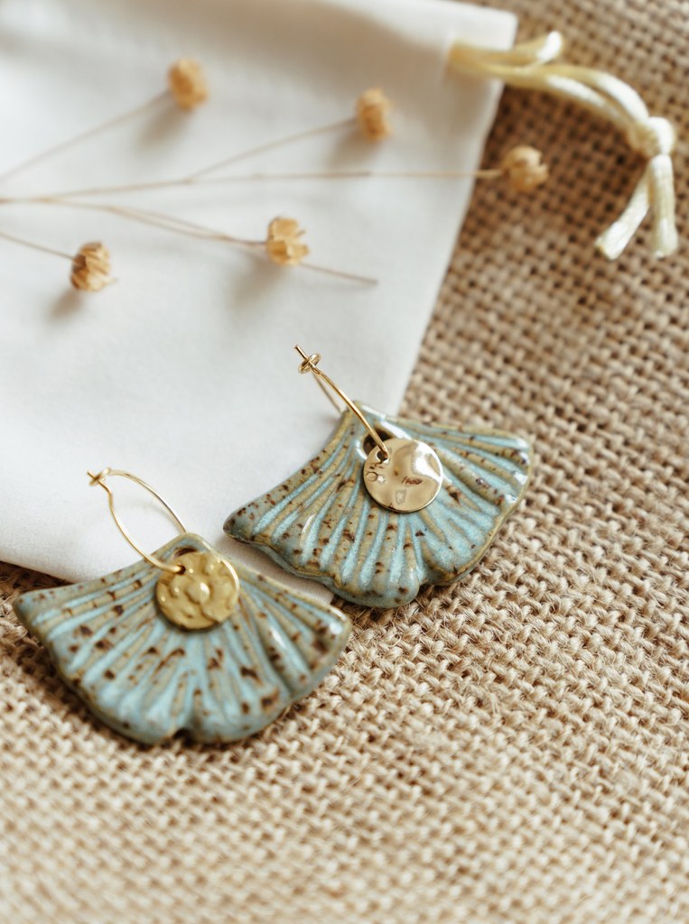 Boucle d'Oreilles " GINKO"