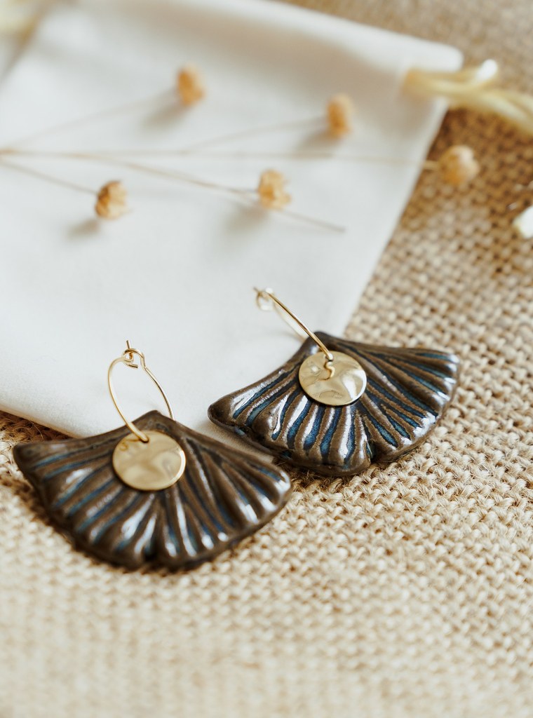 Boucle d'Oreilles " GINKO"